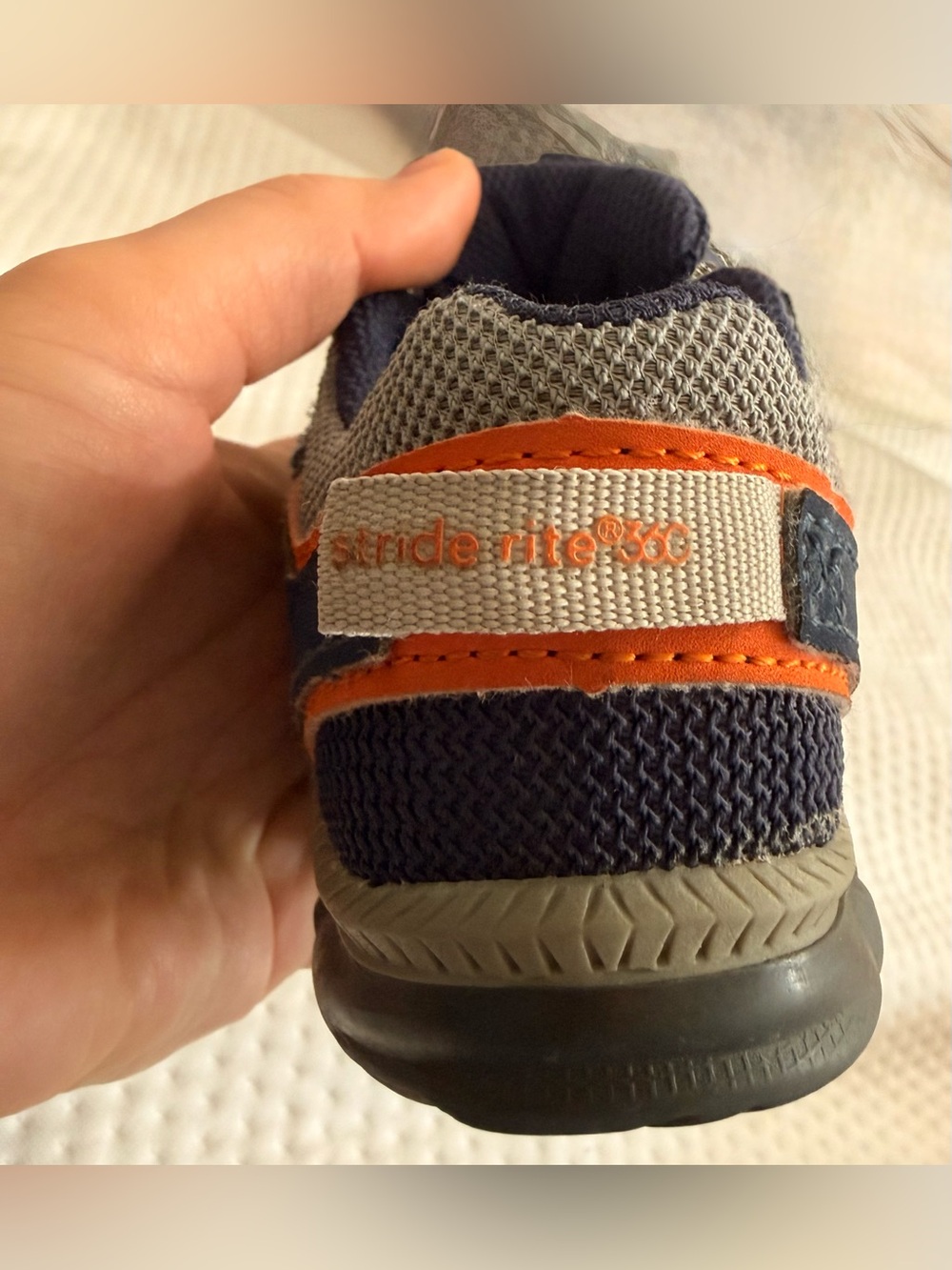 Stride Rite Navy Blue and Orange Sneakers - Picture 11 of 11